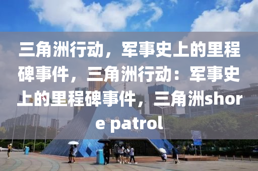 三角洲行动，军事史上的里程碑事件，三角洲行动：军事史上的里程碑事件，三角洲shore patrol