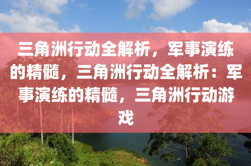 三角洲行动全解析，军事演练的精髓，三角洲行动全解析：军事演练的精髓，三角洲行动游戏