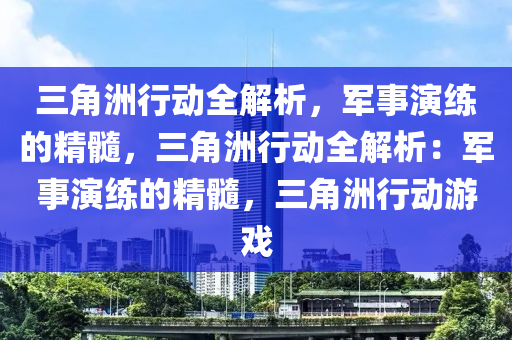 三角洲行动全解析，军事演练的精髓，三角洲行动全解析：军事演练的精髓，三角洲行动游戏