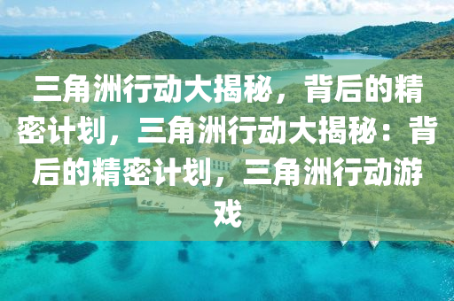 三角洲行动大揭秘，背后的精密计划，三角洲行动大揭秘：背后的精密计划，三角洲行动游戏