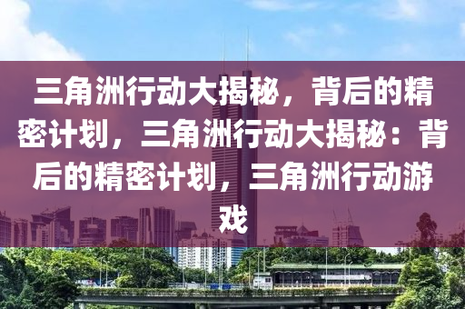 三角洲行动大揭秘，背后的精密计划，三角洲行动大揭秘：背后的精密计划，三角洲行动游戏