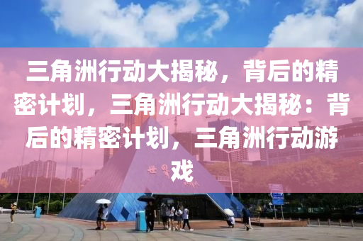 三角洲行动大揭秘，背后的精密计划，三角洲行动大揭秘：背后的精密计划，三角洲行动游戏