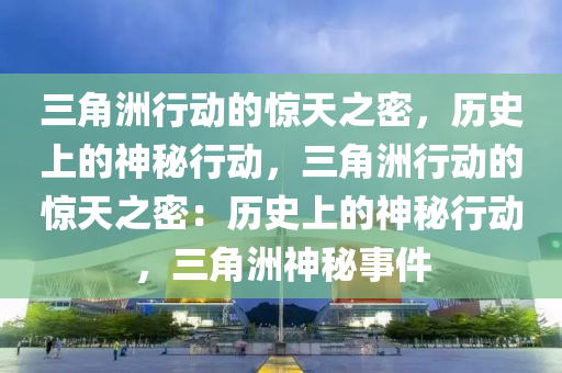 三角洲行动的惊天之密，历史上的神秘行动，三角洲行动的惊天之密：历史上的神秘行动，三角洲神秘事件