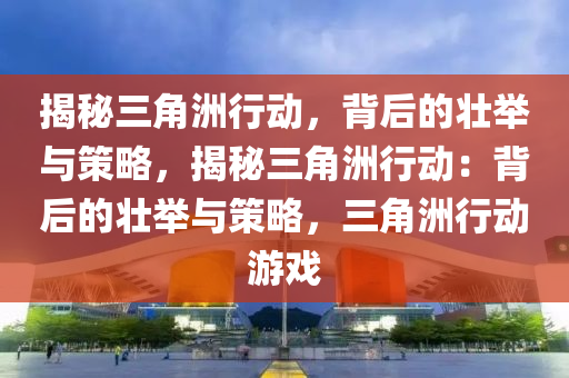 揭秘三角洲行动，背后的壮举与策略，揭秘三角洲行动：背后的壮举与策略，三角洲行动游戏