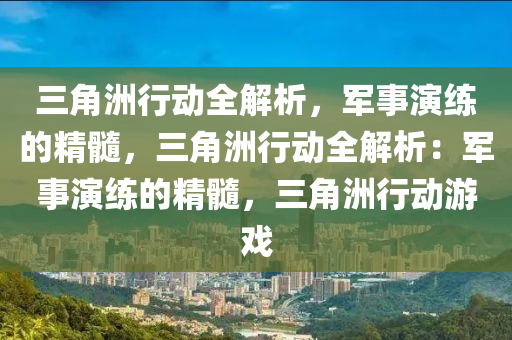 三角洲行动全解析，军事演练的精髓，三角洲行动全解析：军事演练的精髓，三角洲行动游戏