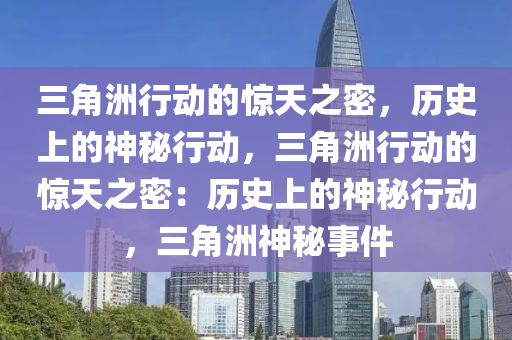 三角洲行动的惊天之密，历史上的神秘行动，三角洲行动的惊天之密：历史上的神秘行动，三角洲神秘事件