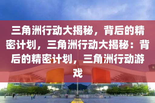 三角洲行动大揭秘，背后的精密计划，三角洲行动大揭秘：背后的精密计划，三角洲行动游戏