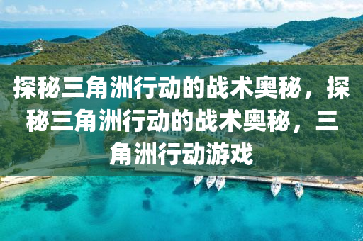 探秘三角洲行动的战术奥秘，探秘三角洲行动的战术奥秘，三角洲行动游戏