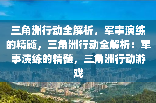 三角洲行动全解析，军事演练的精髓，三角洲行动全解析：军事演练的精髓，三角洲行动游戏