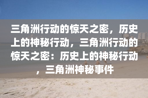 三角洲行动的惊天之密，历史上的神秘行动，三角洲行动的惊天之密：历史上的神秘行动，三角洲神秘事件