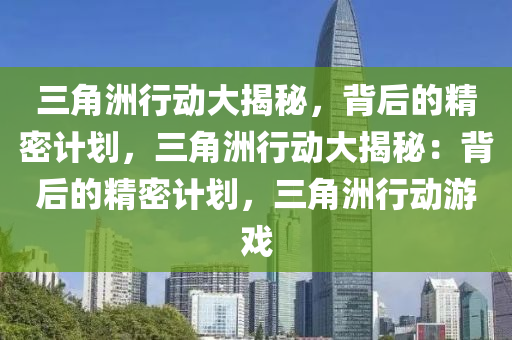 三角洲行动大揭秘，背后的精密计划，三角洲行动大揭秘：背后的精密计划，三角洲行动游戏