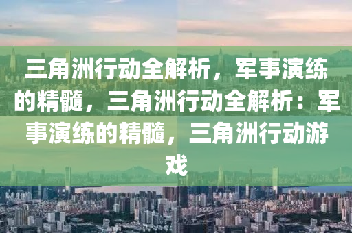 三角洲行动全解析，军事演练的精髓，三角洲行动全解析：军事演练的精髓，三角洲行动游戏
