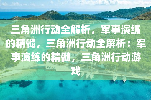 三角洲行动全解析，军事演练的精髓，三角洲行动全解析：军事演练的精髓，三角洲行动游戏