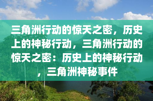 三角洲行动的惊天之密，历史上的神秘行动，三角洲行动的惊天之密：历史上的神秘行动，三角洲神秘事件